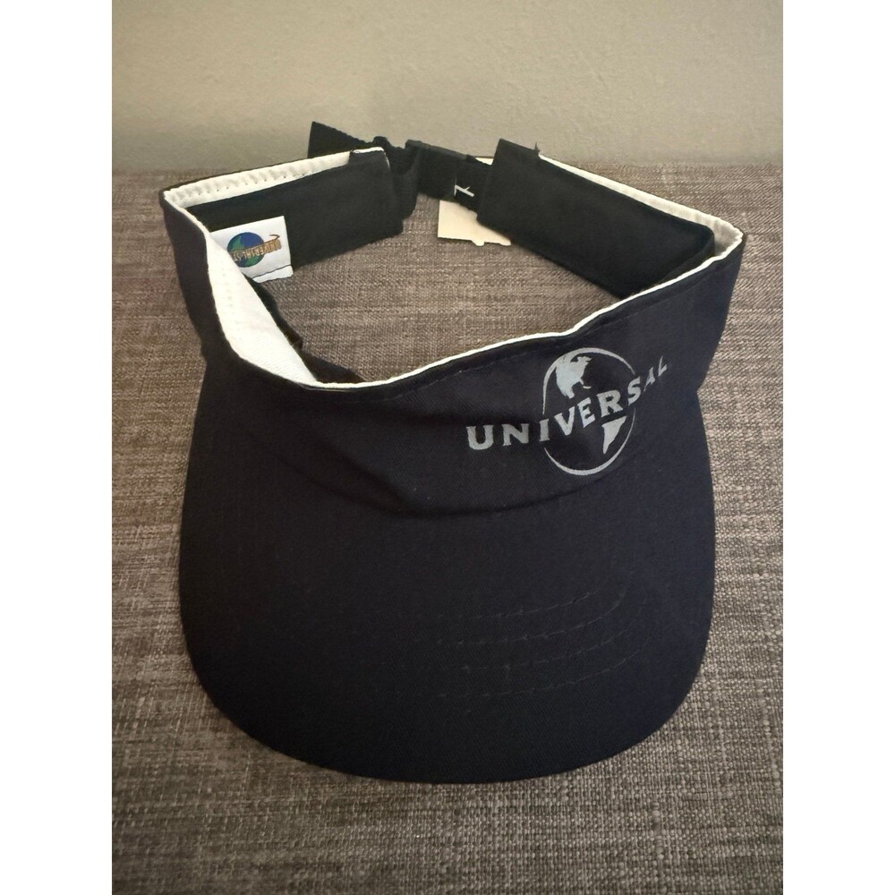 NWT Universal Studios Adult Black Adjustable Visor Hat *One Size Fits most*